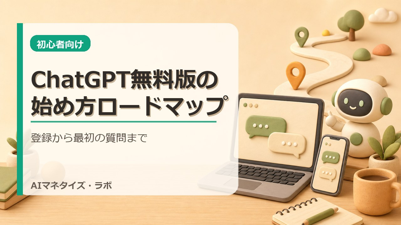 ChatGPT無料版の始め方ロードマップ