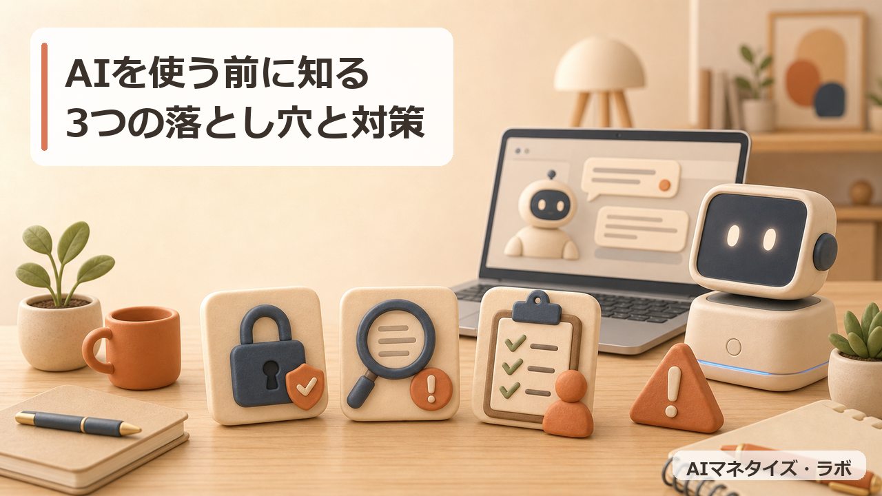 AIを使う前に知る3つの落とし穴と対策