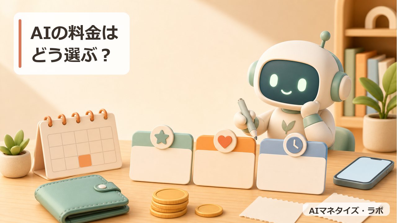 AIの料金はどう選ぶ？