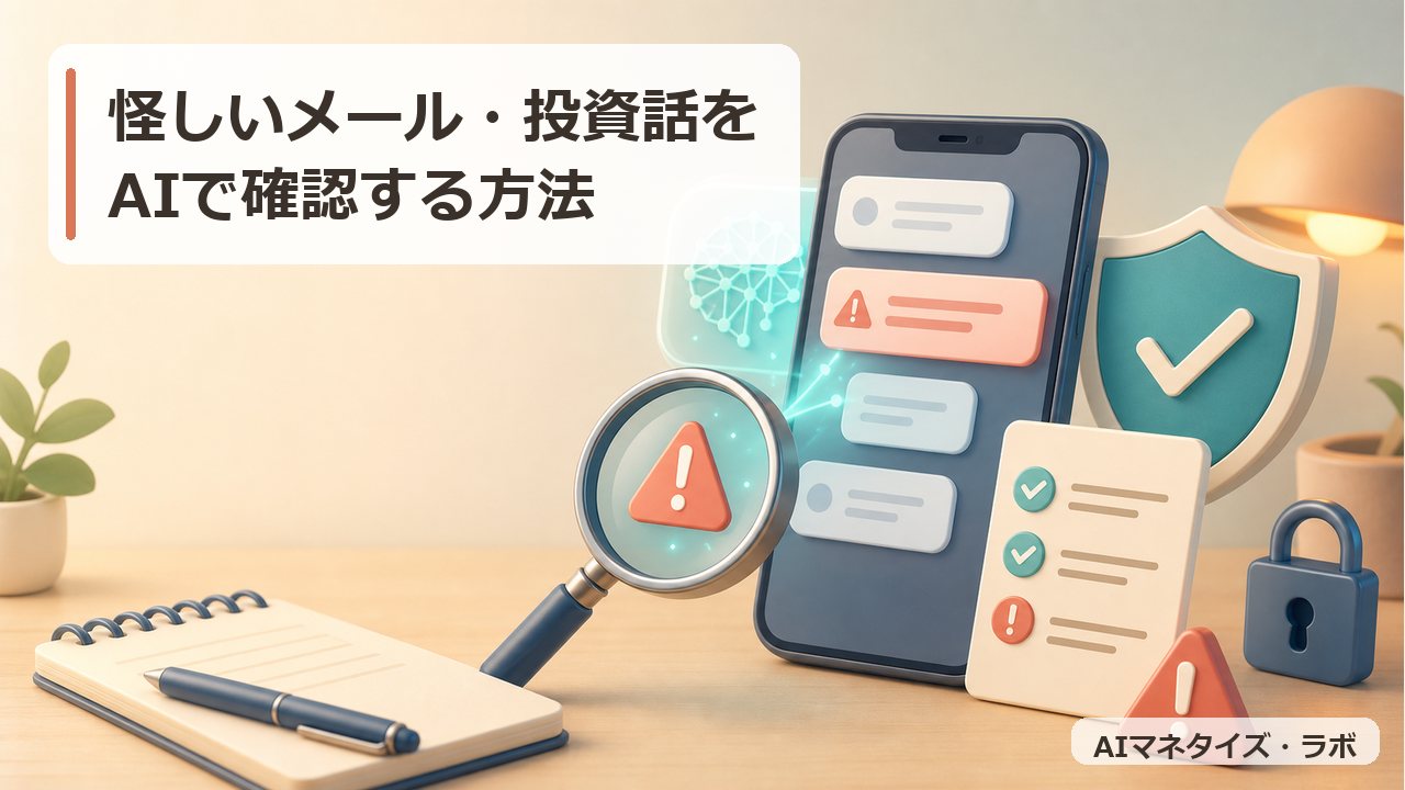 怪しいメール・投資話をAIで確認する方法