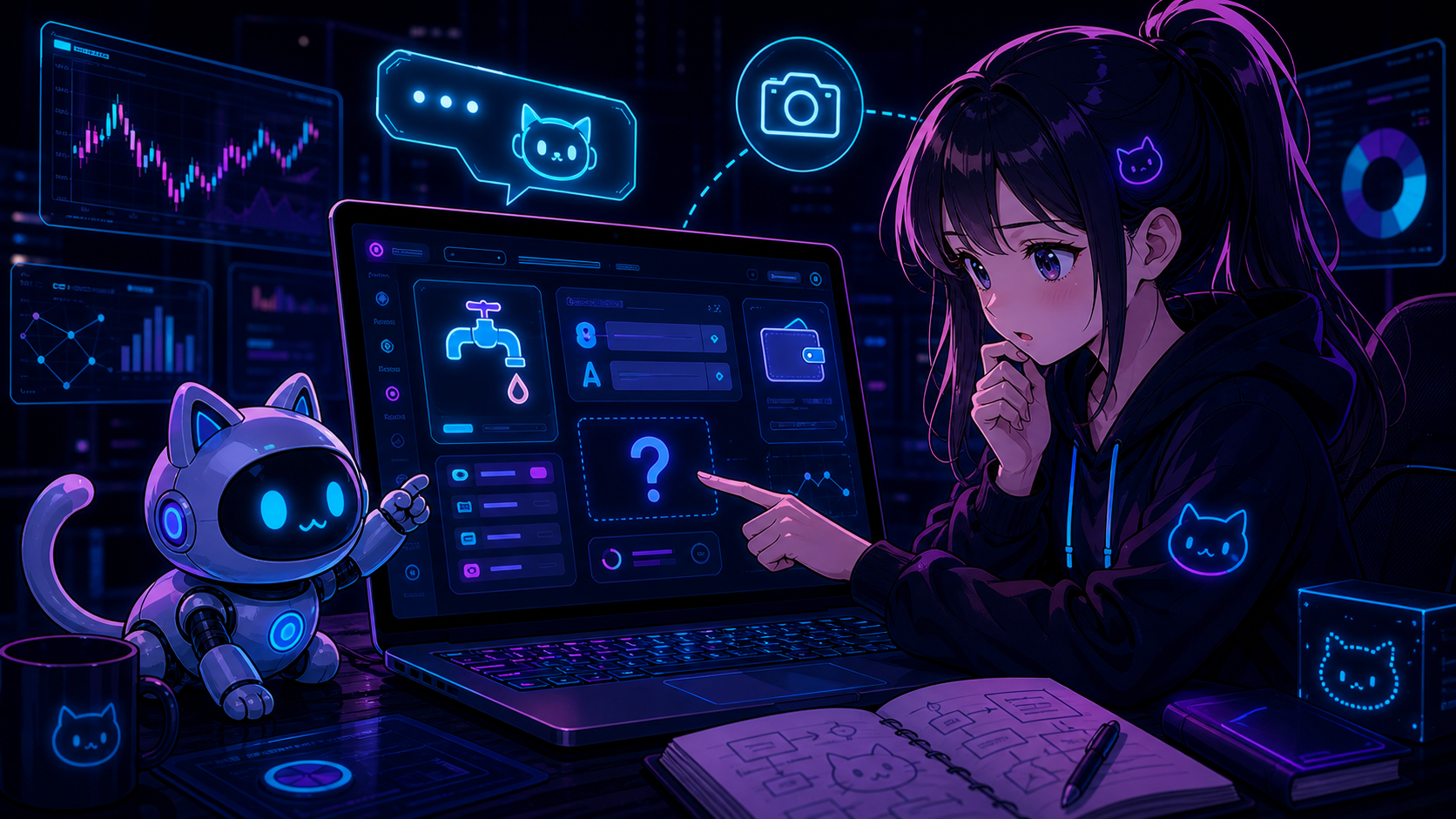 スクリーンショットをAIに見せてAPI設定を進める場面