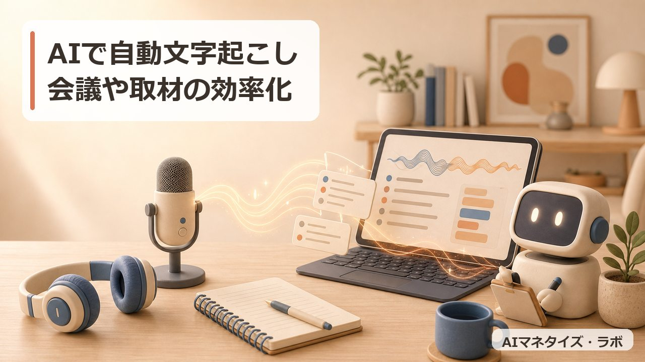 AIで自動文字起こし 会議や取材の効率化