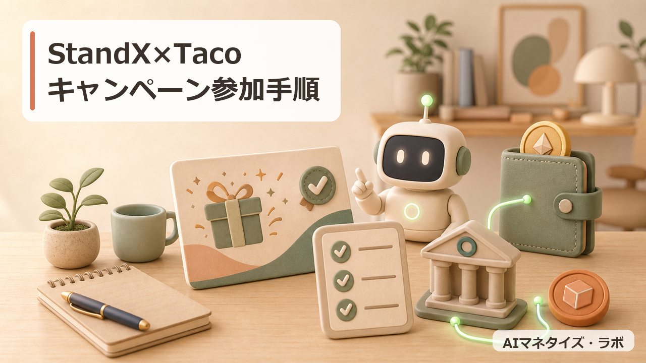 StandX×Tacoキャンペーン参加手順