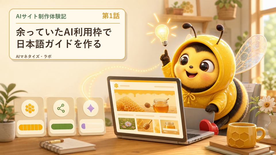 AIサイト制作体験記 第1話 余っていたAI利用枠で日本語ガイドを作る